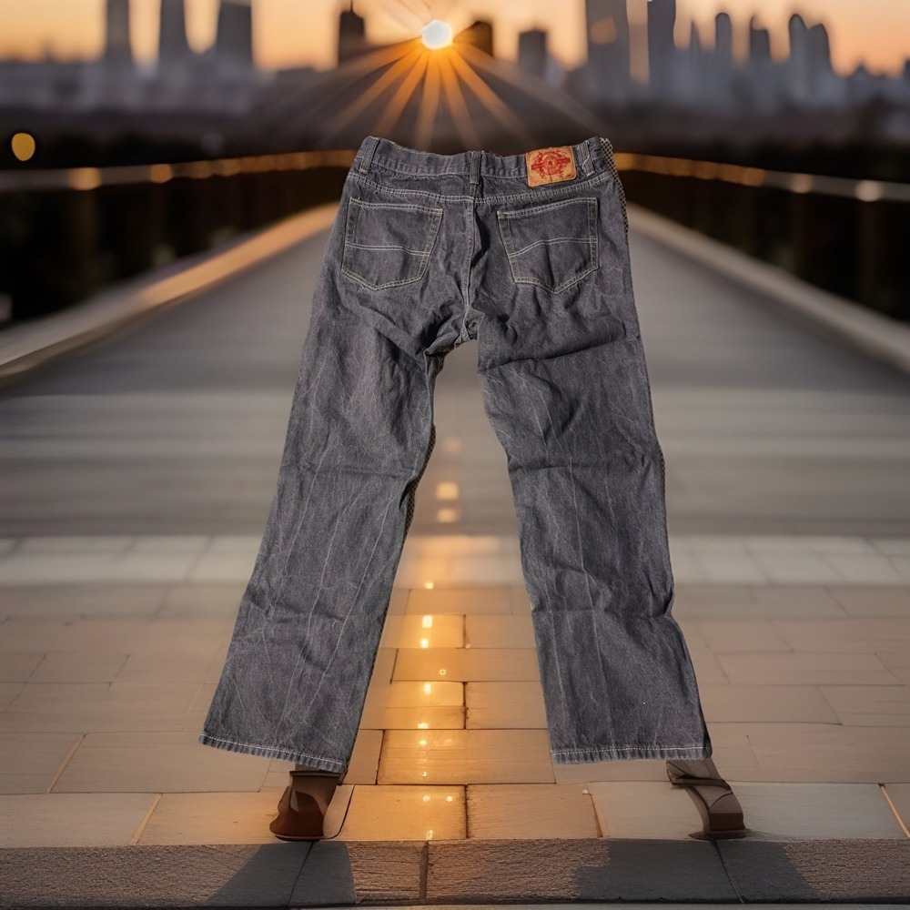 PJ Mark Denim Jeans Mens 36 x 34 Gray Straight Leg Regular‎  5 Pockets Skate